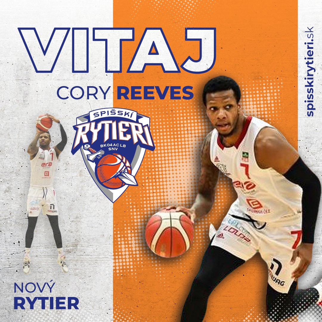 Cory Reeves Tretím legionárom na Spiš Američan Reeves - Spišskí Rytieri